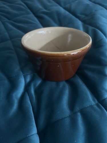 Vintage small brown ovenproof - small,