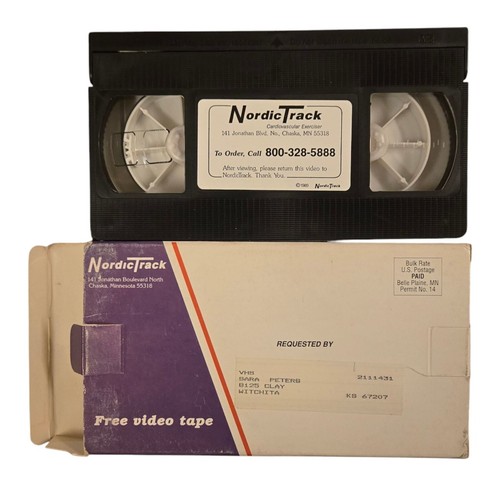 Nordictrack 1989 vhs video - nordictrack,
