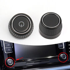 2X For VW RCD360 RCD440 RCD410 280 280C MIB Car Radio Knob Button Turn Knob Left