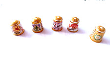 A Collection of Five Royal Crown Derby  Thimbles 