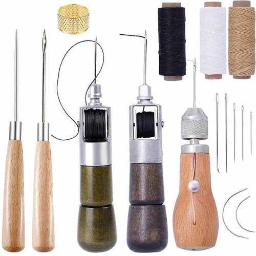 Leather sewing kit with speedy - leather,