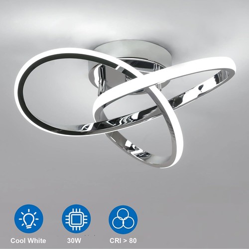 Silver led ceiling light - led,