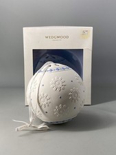 Wedgwood Reverse Blue Jasperware Jasper Christmas Large Orb Decoration Bauble