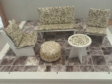 Dolls house 1/12th Scale Hand Made Lounge/Conservatory Set