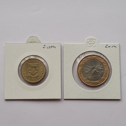 Falkland two pound coin - falkland, +