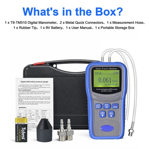 Digital differential manometer - digital,