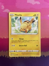 Pokemon Card Pikachu Sword & Shield Common 065/202 Near Mint