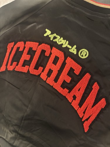 Ice cream bbc varsity jacket - cream,