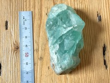 Raw Green Fluorite Crystal – 165g – Natural Rough Specimen – 8cm Healing Mineral