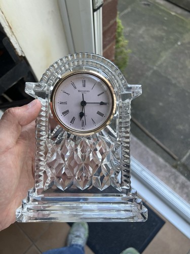 Waterford crystal clock - crystal,