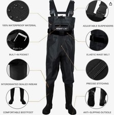 Night Cat Fishing Waders for