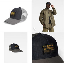 G-STAR Raw Originals Denim Mix Cap  Size 1 SIZE Adult rrp £40 Genuine UK