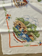 Vintage tablecloth Plymouth