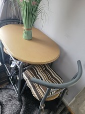 Small Table and 2 Chairs Metal Compact Breakfast Dining Furniture Bar Set