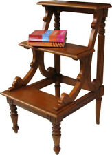 Mahogany Library Steps | Solid Mahogany | Antique Reproduction | NEW OCS022