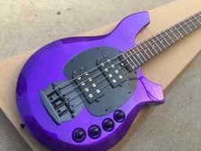 Custom Purple Body 4-strings Electric Bass Guitar with Rosewood Fingerboard
