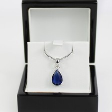 White Gold Finish Blue