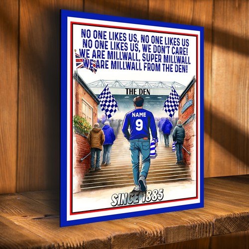 Personalised millwall football - personalised,