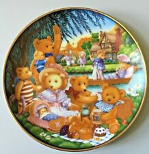 Franklin Mint Heirloom Limited Edition Numbered Plate A TEDDY BEAR PICNIC Home