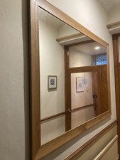 HABITAT wall mirror oak frame