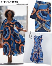 African print 6 Yards polycotton wax for crafting & dress making