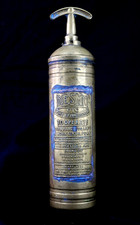 Vintage Desmo Quart Size Brass Fire Extinguisher. C. 1940s, Display or Upcycling