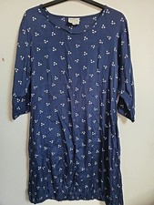 Masai Clothing Dress Tunic Pockets Lightweight Lagenlook Size S Relaxed Fit