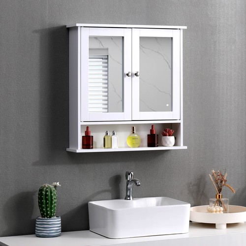 White bathroom mirror - bathroom,