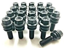 20 x ALLOY WHEEL BOLTS BLACK