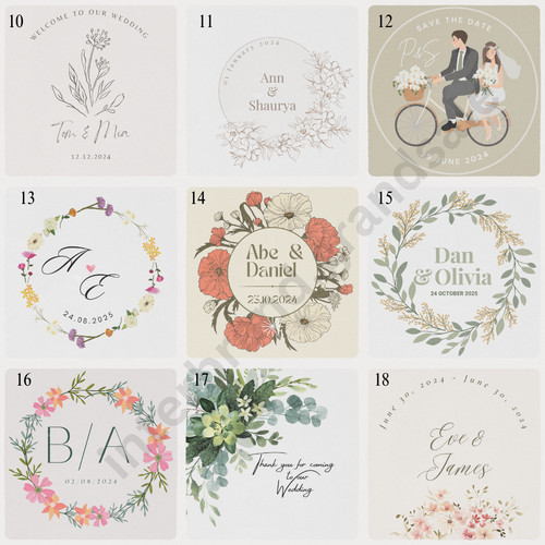 Custom round labels - round,