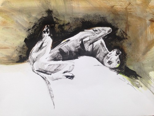 Original signed ink sketch - original,