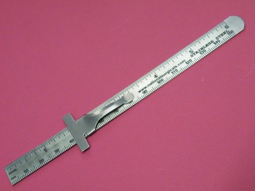 Pocket ruler stainless - pocket,