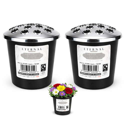 Grave pot with - grave, lid