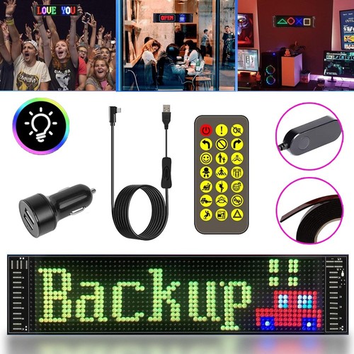 Led car sign scrolling - car,