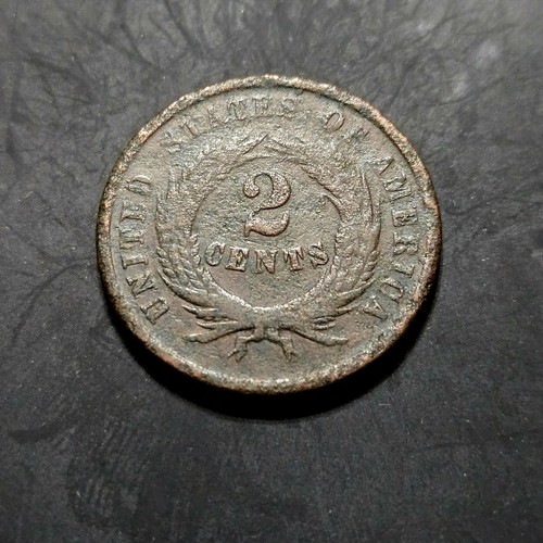 1865 two cent piece nice - cent, piece,