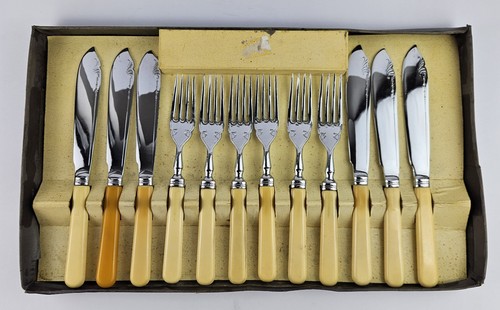 Vintage set fish - vintage, knives