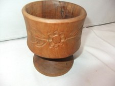 Vintage Turned Wooden Chalice/