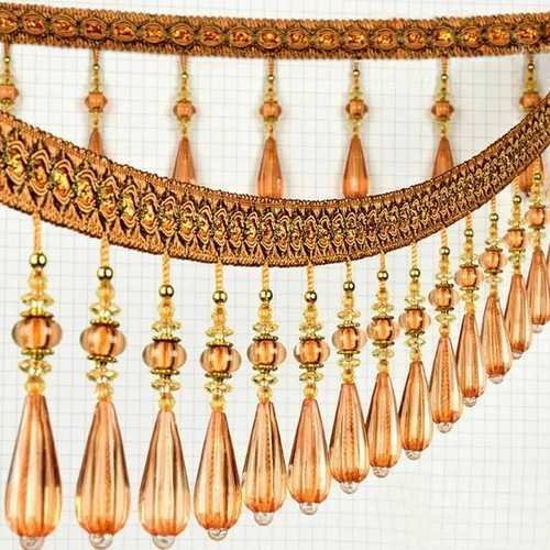 Curtain tassel crystal beaded - tassel,