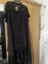 Ladies Black Lace Detail