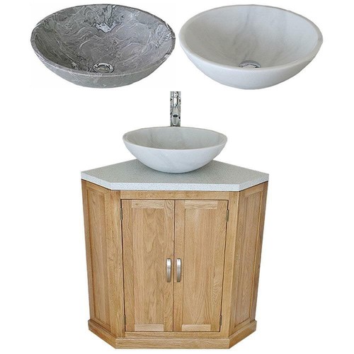 Solid oak bathroom vanity - solid,