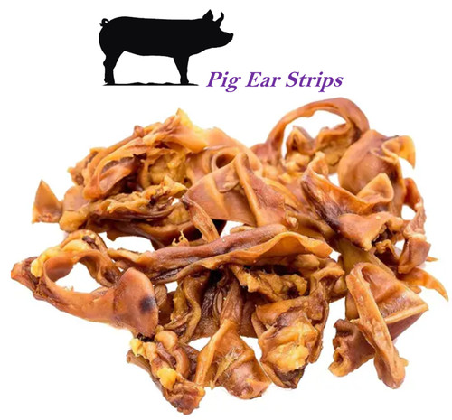 Pigs ear strips dog treat - ear,