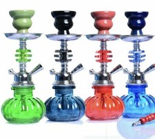 SMALL 6.5" SHISHA PIPE JUNIOR MODERN HOOKAH NARGILLA TRAVEL KIT WITH CHARCOAL