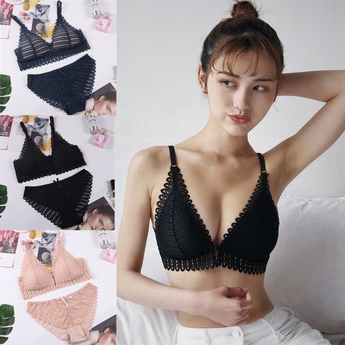 Front button lace bra - button,
