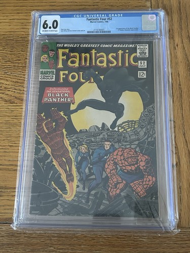 Fantastic four cgc 6 - fantastic, #52