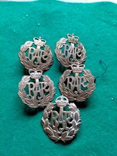Five Genuine RAF cap badges for repair