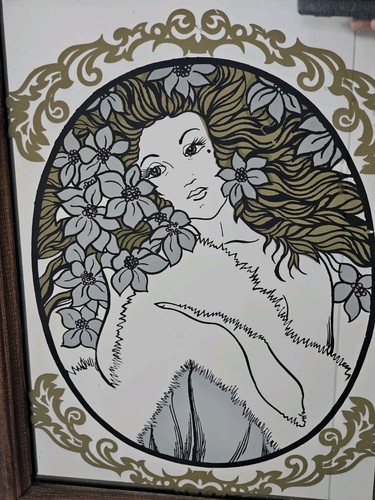 Vintage picture mirror - vintage,