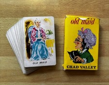 OLD MAID CHAD VALLEY VINTAGE CARD GAME ~ Complete With 41 Cards ~ 1950's