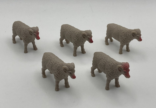 Plastic sheep for dioramas - plastic,
