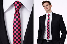 Chess Men's Tie Black Skinny
