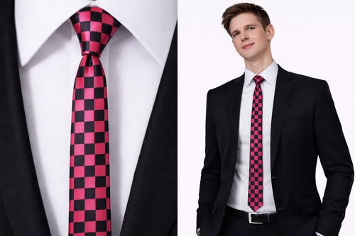 Chess men tie black - chess, men's